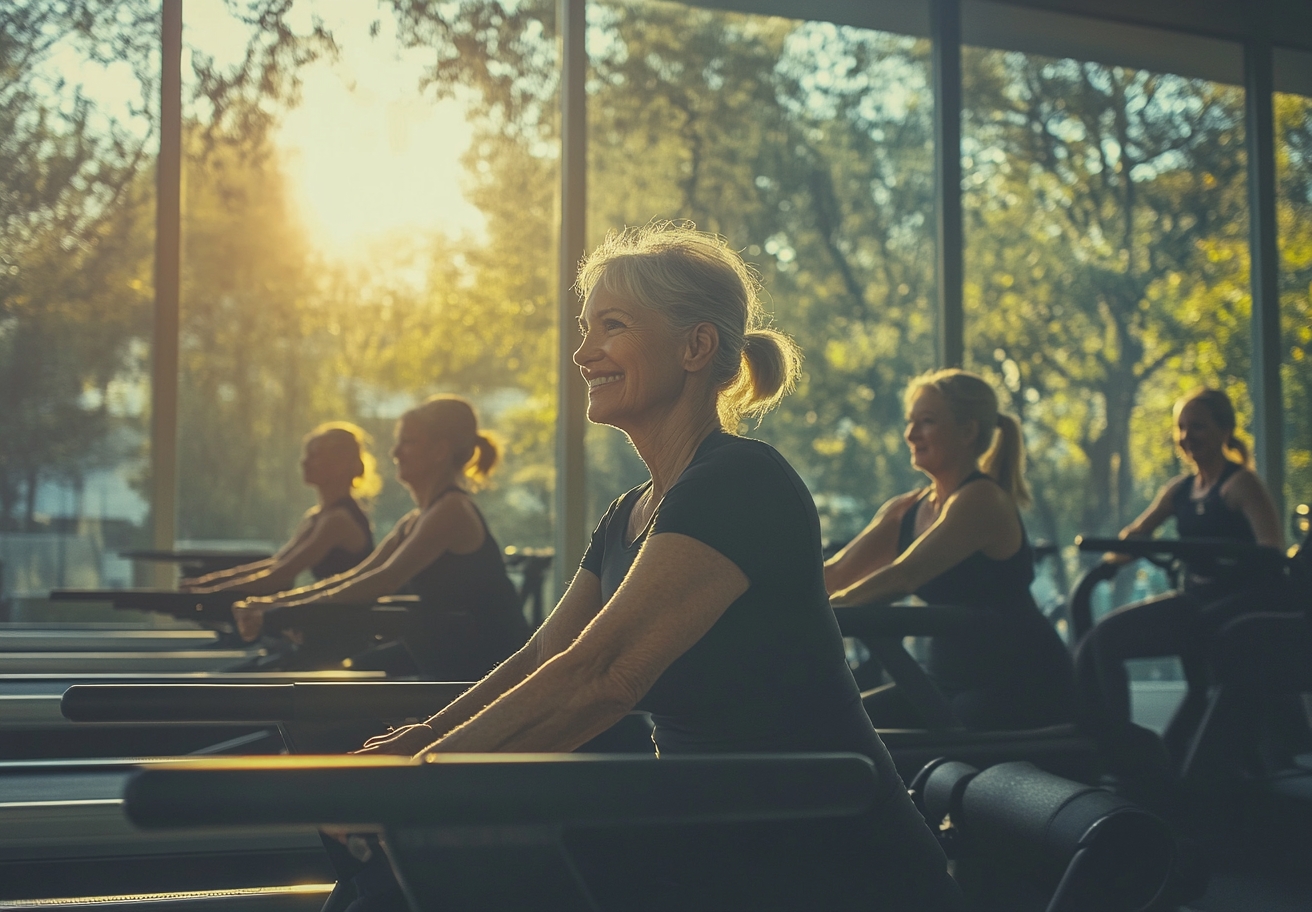 Літня людина займається з онуком